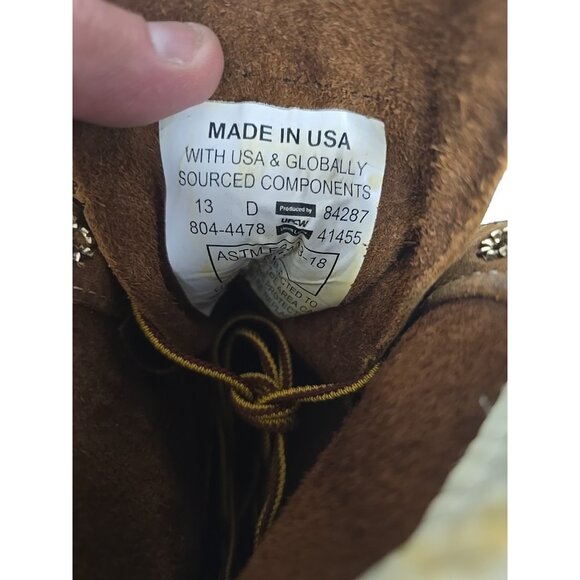 Thorogood Men's 8" Steel Toe Wedge Sole Work Boot (U.S.A.) 804-4478 Brown 13D - Picture 4 of 7